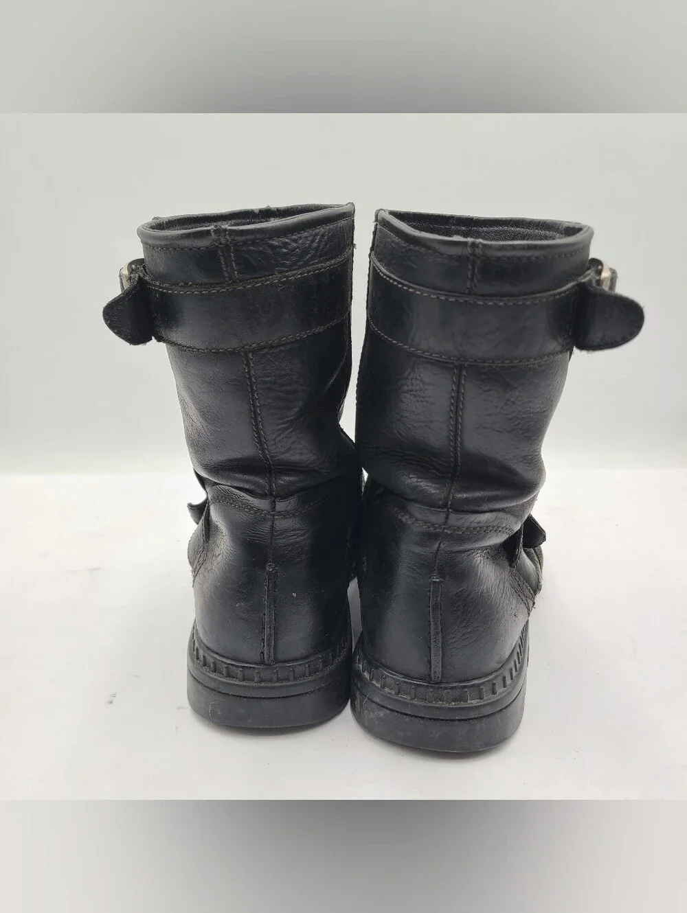 B42 UGG Australia Rockville II Black Leather Men's Boots 3040 BLK US 11 M EUC